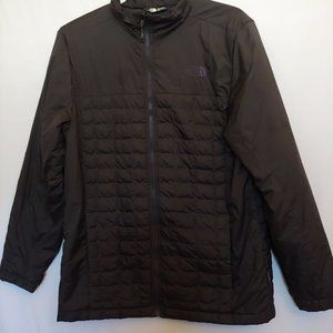 The North Face black long sleeve puf zip jacket Medium